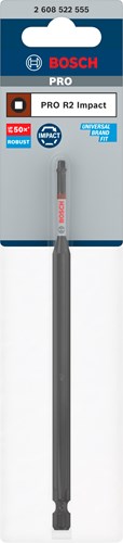 Bosch Zubehör Pro Robertson Schlagschrauber-Bit | r2 | 150 mm – 2608522555