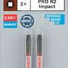 Bosch Zubehör Pro Robertson Schlagschrauber-Bit | r2 | 55mm | 2-teilig - 2608522551