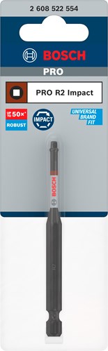 Bosch Zubehör Pro Robertson Schlagschrauber-Bit | r2 | 90 mm – 2608522554