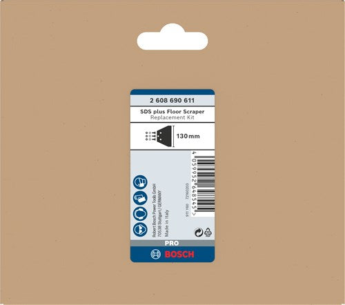 Bosch Zubehör Pro SDS Plus Bodenschaber Ersatzset | 130 mm – 2608690611