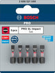 Imp Bosch Zubehör Pro Sl Act Bits | sl4.5 | sl5,5 (x2) | sl5.5 | sl6.5 | 25mm | 5 Stück - 2608521u60