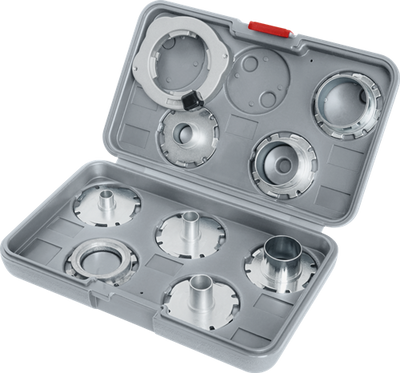 Bosch Zubehör Pro Schablonenführungsset metrisch für Oberfräse | 9-teilig - 2608190064