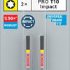 Bosch Zubehör Pro Torx Schlagschrauber-Bit | t10 | 55mm | 2-teilig - 2608522528