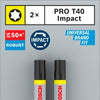 Bosch Zubehör Pro Torx Schlagschrauber-Bit | t40 | 55mm | 2 Stück - 2608522533