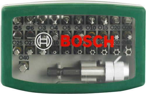 Bosch Zubehör Promoline 32-teiliges Schraubendreher-Bit-Set mit Farbkodierung – 2607017560