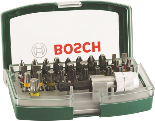 Bosch Zubehör Promoline 32-teiliges Schraubendreher-Bit-Set mit Farbkodierung – 2607017560