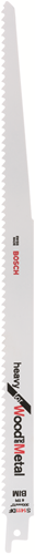 Bosch Zubehör Säbelsägeblatt S1411DF schweres Holz Metall | 250mm | 100 Stück - 2608656567