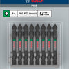 Bosch Zubehör Schraubbit Zweiseitige Schlagkontrolle PZ2, 65 mm 8x - 2608522338