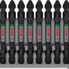 Bosch Zubehör Schraubbit Zweiseitige Schlagkontrolle PZ2, 65 mm 8x - 2608522338