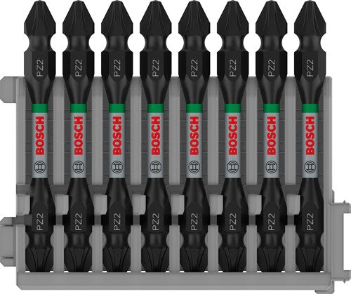 Bosch Zubehör Schraubbit Zweiseitige Schlagkontrolle PZ2, 65 mm 8x - 2608522338