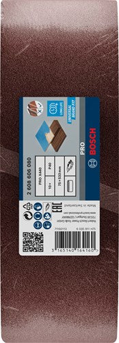 Bosch Zubehör Schleifbänder Redwood | 75 x 533 mm | k40 | pro 10 | 2608606080 - 2608606080