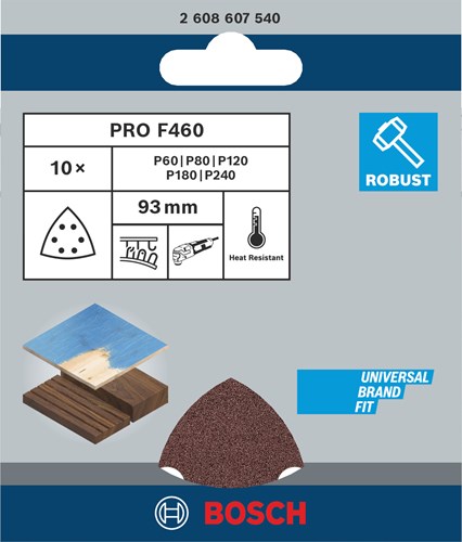 Bosch Zubehör Schleifblätter Set 1 (10 Stück) | 2608607540 - 2608607540