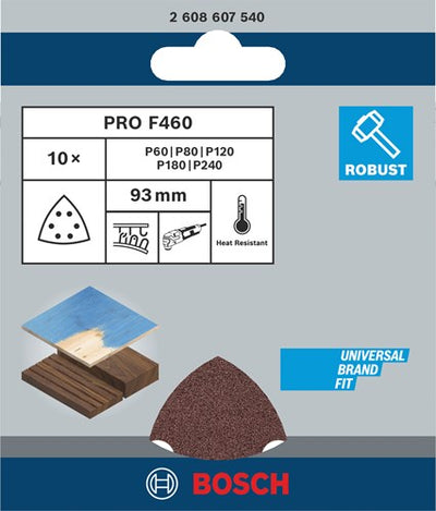 Bosch Zubehör Schleifblätter Set 1 (10 Stück) | 2608607540 - 2608607540