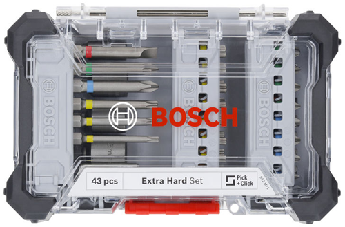 Bosch Prof 43-teiliger Bit- und Steckschlüsselsatz