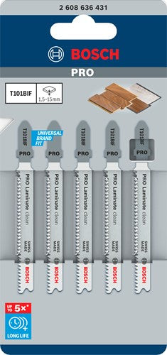 Bosch Stichsägeblatt T101BIF (5 Stück)