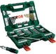 Bosch Zubehör V-Line Blechbohrer und Bit-Set mit Ratschenschraubendreher und magnetischem ausziehbarem Stift 91-teilig – 2607017195