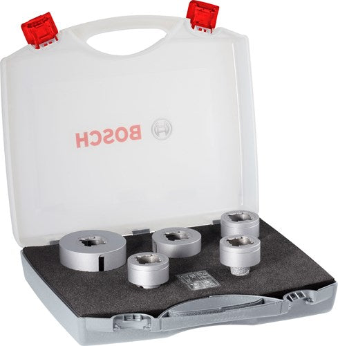 Bosch Zubehör X-Lock Diamantbohrer-Set ? 25,35,51,68mm + ? 20 mm Diamant-Fräsbohrer – 1 Stück – 2608599037