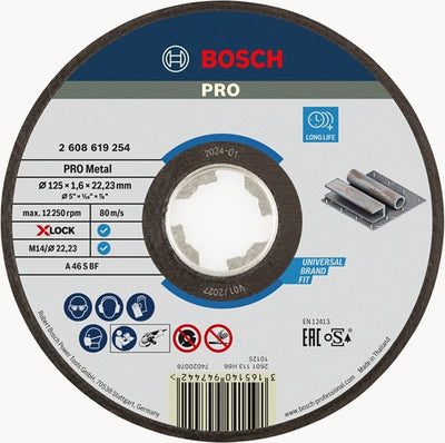 Bosch X-Lock-Experte für Metal Dourenkrijf, Ø 125 mm