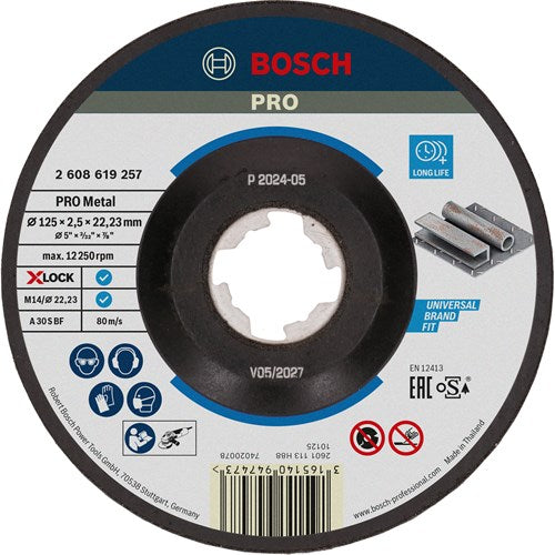 Bosch Schneidscheibe X-Lock-Experte für Metall 125mm GE