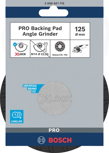Bosch X-Lock Supportpad 125 mm Medium