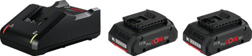 Bosch Batterie-Starterset Procore 18V 8,0Ah Batterien + Ladegerät