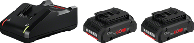Bosch Batterie-Starterset Procore 18V 8,0Ah Batterien + Ladegerät