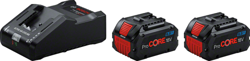 Bosch blau 2 x procore18v 8.0ah + 1 x gal 18v-160 | Batteriesatz - 1600a02t5p