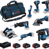 Bosch Blue 8 Werkzeugsatz 18V | Kombipaket 4 x 5,0 Ah + Ladegerät | im Beutel - 0615v00061