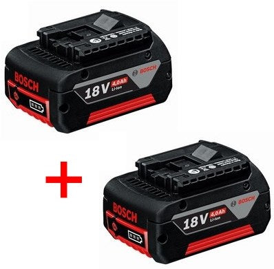 Bosch blauer Akku 18 V Li-Ion 4,0 Ah | Duo-Pack – 1600z00042