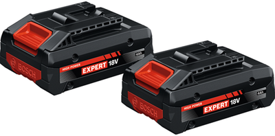 Bosch blauer Batteriesatz exba18v-40 | 18 V 4,0 Ah | 2 Stück - 1600a03738
