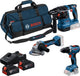 Bosch Blue Battery Toolkit 3 Toolkit 18 V GSR 18 V-65 + GWS 18 V-8 + GBH 18 V-22 | 2x GBA 18V 4,0Ah + Ladegerät Gal 18V-40 - 0615A50094