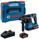 Bosch Blue GBH 18V-22 Akku-Bohrhammer | 1,9 Jahre | 2 x 4,0 Ah Akku + Schnellladegerät | in L-Boxx - 0611924002