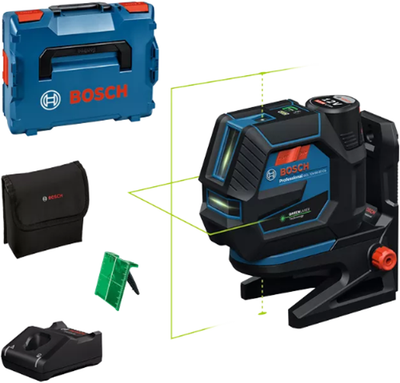 Bosch Blue GCL 12V-50-22 CG professioneller Linienlaser | in L-Boxx 136 mit 1 x Batterie GBA 12V 2,0Ah - 0601066S02
