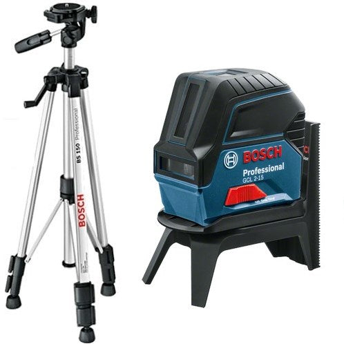 Bosch Blue GCL 2-15 Professional Linienlaser + BT 150 Stativ – 06159940FV