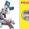 Bosch Blue GCM 80 SJ Kappsäge | 216 mm 1400 W | mit 2 Kreissägeblättern - 0601b19001