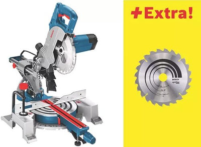 Bosch Blue GCM 80 SJ Kappsäge | 216 mm 1400 W | mit 2 Kreissägeblättern - 0601b19001