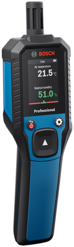Bosch Blue GDH 1-17 Thermo-Hygrometer | 2x Batterie 1,5V LR6 (AA) + Aufbewahrungskoffer - 0601078400