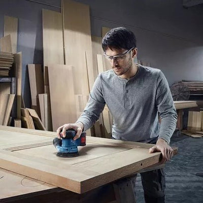 Bosch Blue Gex 185-Li Professional | Akku-Exzenterschleifer | 18v | Körper | ohne Akkus, Ladegeräte | im Karton - 06013a5020