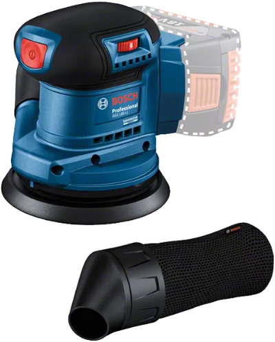 Bosch Blue Gex 185-Li Professional | Akku-Exzenterschleifer | 18v | Körper | ohne Akkus, Ladegeräte | im Karton - 06013a5020