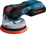 Bosch Blue Gex 18V-125 Professional | Akku-Exzenterschleifer | 18v | Körper | ohne Akkus, Ladegeräte | im Karton - 0601372201 - afbeelding 2