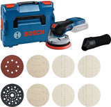 Bosch Blue Gex 18V-125 Professional | Akku-Exzenterschleifer | 18 V ohne Batterien, Ladegerät + M480-Starterset | in L-Boxx - 0615a5004h - afbeelding 1