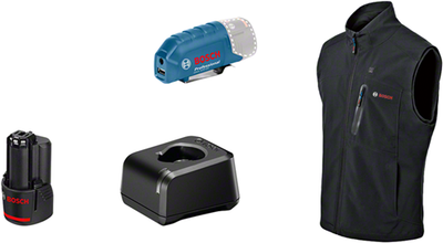 Bosch blau ghv 12 + 18v xa | beheizter Körperwärmer l | inkl. Batterieladegerät - 06188000g6
