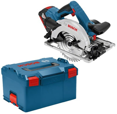 Bosch Blue GKS 18V-57 G professionelle Akku-Kreissäge | 5,0 Ah Li-Ion | in L-Boxx - 06016a2100