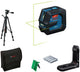 Bosch Blue GL 20-22 g Linienlaser | 4x Batterie 1,5V LR6 (AA) | Stativ BT 150 | im Karton - 0601065601
