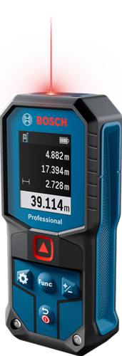 Bosch Blue GLM 40-31 Laser-Entfernungsmesser | 2 Batterien 1,5 V LR6 (AA) + Aufbewahrungskoffer – 0601075000