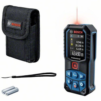 Bosch blau glm 50-27 c | professioneller Laser-Entfernungsmesser | Bluetooth | Stativadapter 6,3 mm - 0601072t00