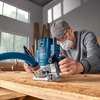 Bosch Blue Gof 20-12 Oberfräse | inkl. Passfeder, Parallelanschlag, 2x Spannzange, 2x Staubadapter, Rollenführung - 0601627221