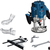 Bosch Blue Gof 20-12 Oberfräse | inkl. Passfeder, Parallelanschlag, 2x Spannzange, 2x Staubadapter, Rollenführung - 0601627221