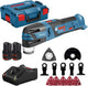 Bosch blau gop 12v-28 | 12V | Li-Ion | Akku-Multitool | einstellen | 2x 3,0-Ah-Batterie | 12-teiliges Zubehörset | l-boxx - 06018b5006