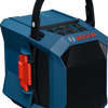 Bosch blauer GPB 18V-1C Akku-Lautsprecher | inkl. Tragegriff und Batteriefachdeckel | ohne Akku und Ladegerät - 06014a7001
